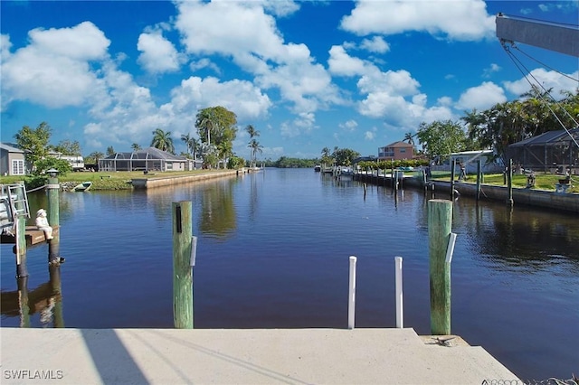 147 Coral Dr, Fort Myers, FL 33905 - dock area with a water view