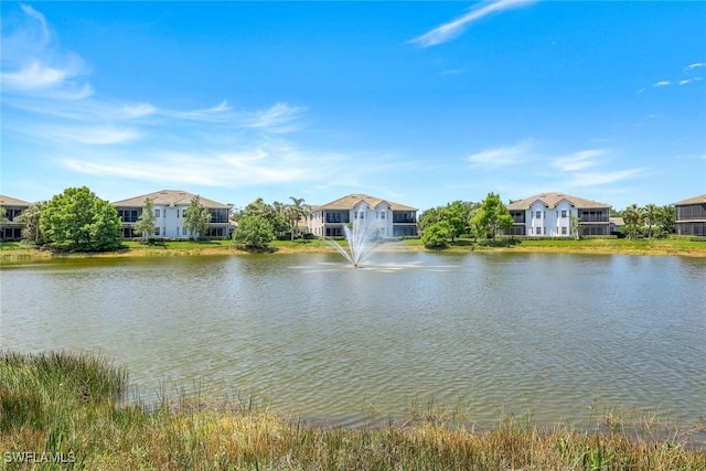 view of water feature featuring a residential view
