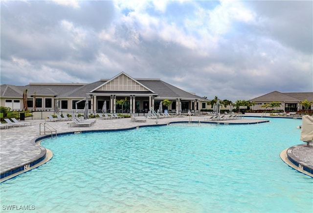 5445 Double Eagle Cir Unit 3012, Ave Maria, FL 34142 - community pool with a patio area