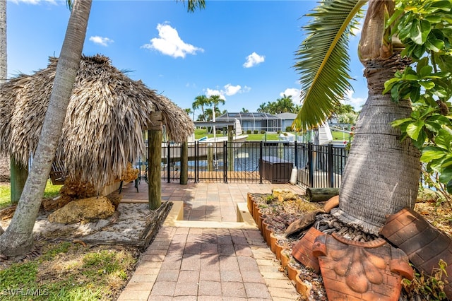 5122 Santa Rosa Ct, Cape Coral, FL 33904 - view of patio featuring fence