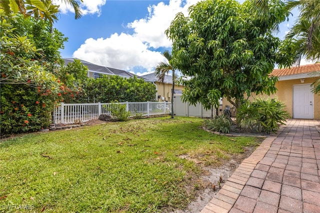 5122 Santa Rosa Ct, Cape Coral, FL 33904 - view of yard featuring a fenced backyard