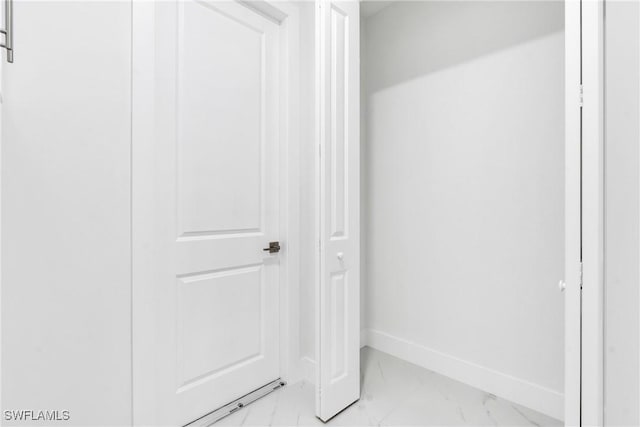 4115 20th St SW, Lehigh Acres, FL 33976 - interior space featuring baseboards and marble finish floor