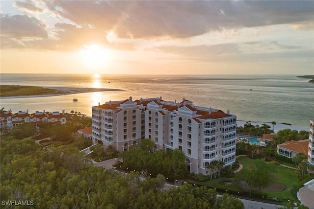 2000 Royal Marco Way Unit 607, Marco Island, FL 34145 - aerial view at dusk of a water view