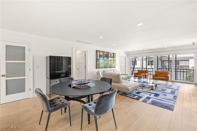 360 10th Ave S Unit B200, Naples, FL 34102 - dining room with recessed lighting and light wood finished floors