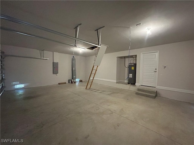 411 Paramaribo St, Punta Gorda, FL 33983 - garage with electric panel and electric water heater
