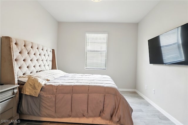 bedroom with baseboards