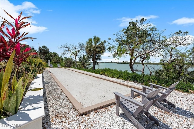 1247 Blue Hill Creek Dr, Marco Island, FL 34145 - view of home's community with a game area and a water view