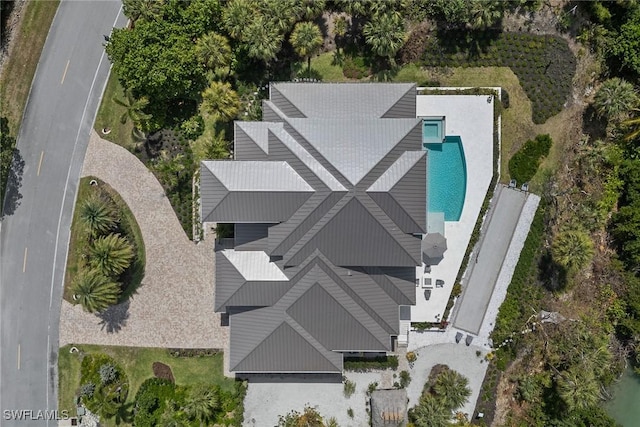 1247 Blue Hill Creek Dr, Marco Island, FL 34145 - aerial view of property and surrounding area with a pool area