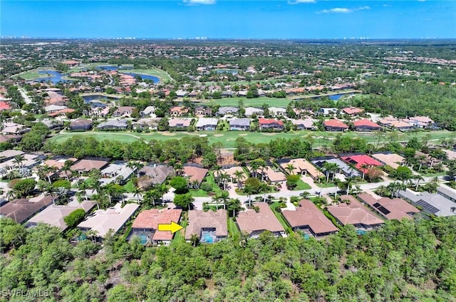 birds eye view of property featuring a residential view