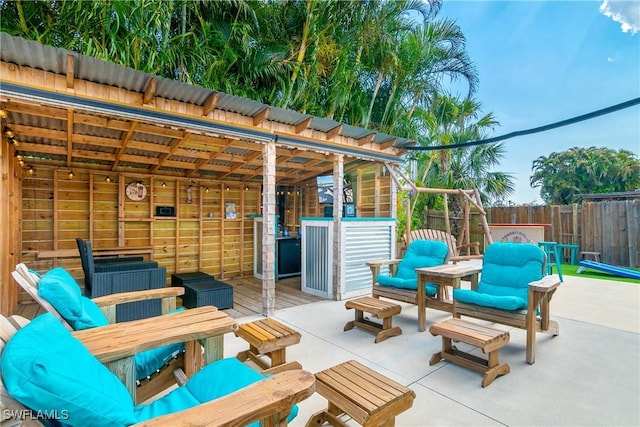 7666 Laurel Valley Rd, Fort Myers, FL 33967 - view of patio / terrace featuring fence