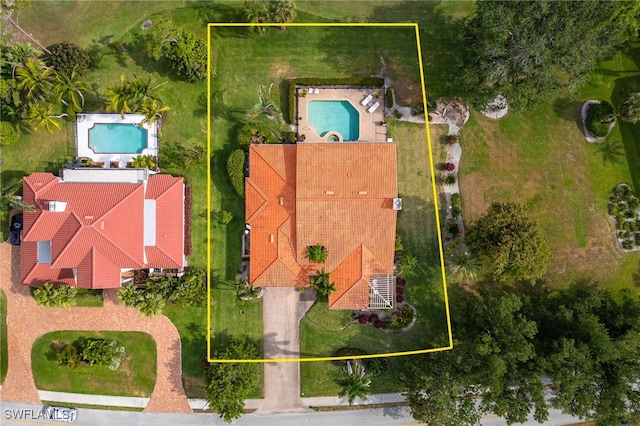 birds eye view of property