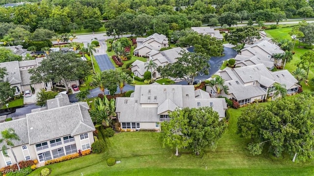 aerial view featuring a residential view