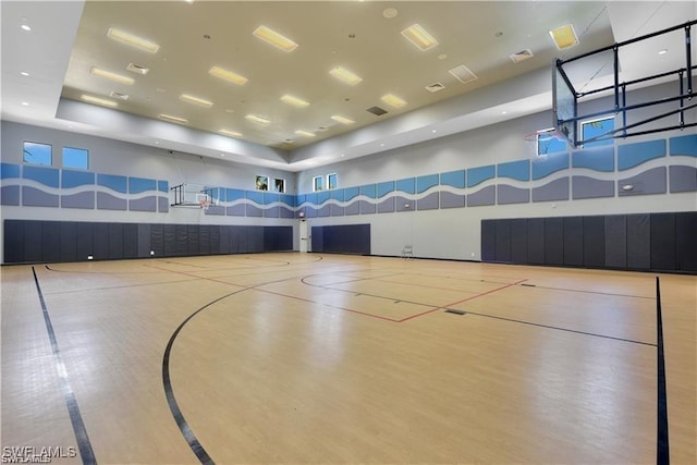 view of basketball court with community basketball court