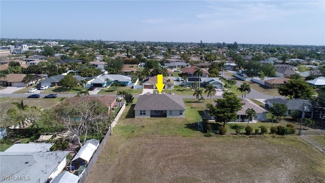 birds eye view of property featuring a residential view