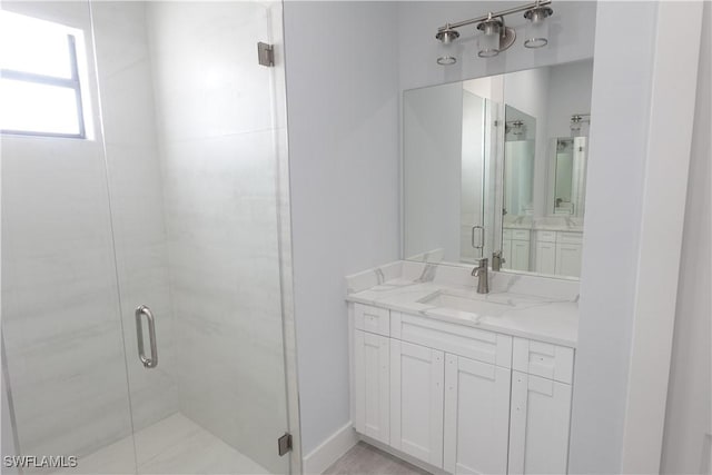 224 Preston St, Lehigh Acres, FL 33974 - full bath featuring a shower stall and vanity