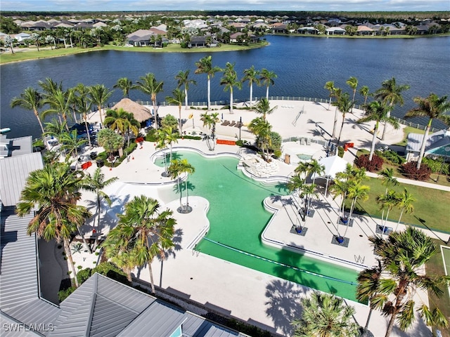 14243 Galley Ct, Naples, FL 34114 - birds eye view of property with a residential view and a water view