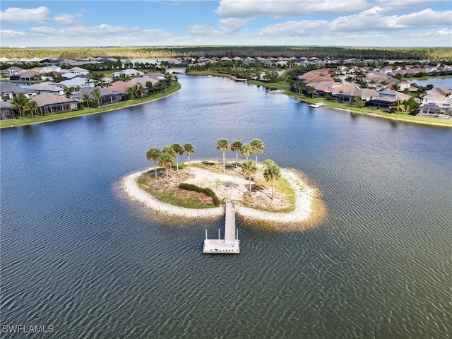 14243 Galley Ct, Naples, FL 34114 - birds eye view of property with a water view and a residential view