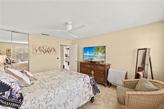 4748 San Carlo Ct, Naples, FL 34109 - bedroom featuring visible vents and ceiling fan