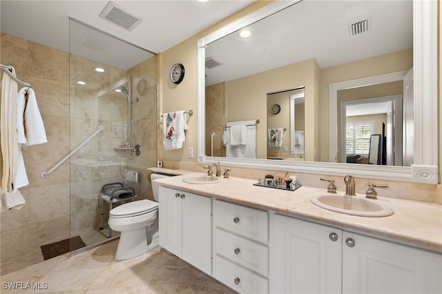 4748 San Carlo Ct, Naples, FL 34109 - full bath with a sink, walk in shower, and visible vents