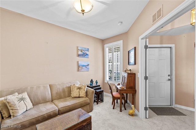 11016 Mill Creek Way Unit 2403, Fort Myers, FL 33913 - living room featuring baseboards and light colored carpet