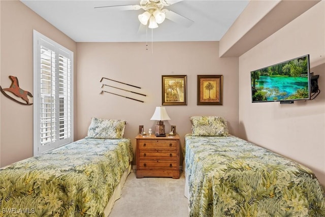 11016 Mill Creek Way Unit 2403, Fort Myers, FL 33913 - carpeted bedroom with ceiling fan