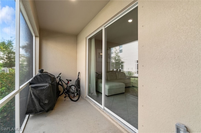 view of sunroom