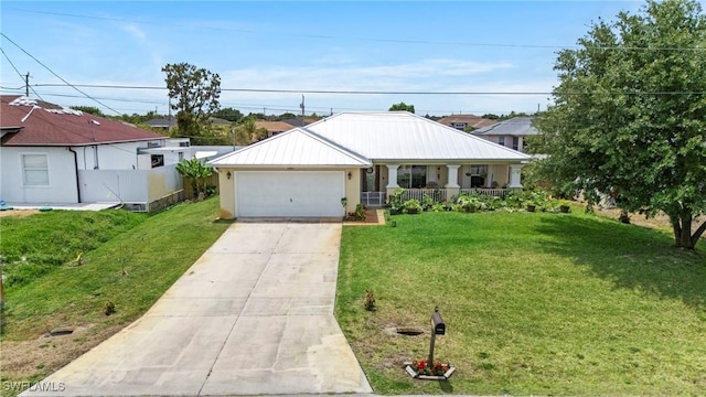 3303 32nd St SW, Lehigh Acres, FL 33976 - single story home with a porch, concrete driveway, and an attached garage