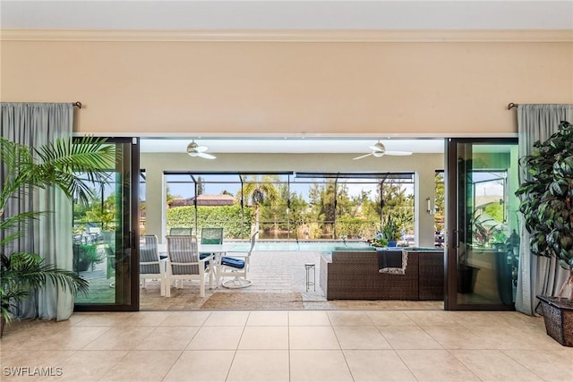 3824 SW 11th Pl, Cape Coral, FL 33914 - interior space featuring a ceiling fan