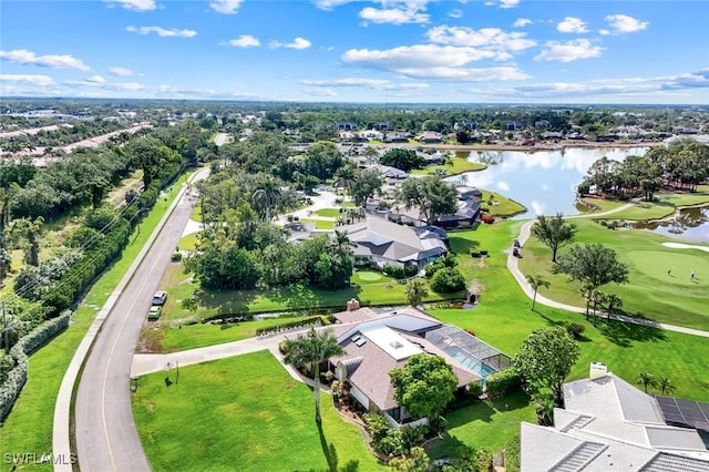 16902 Timberlakes Dr, Fort Myers, FL 33908 - aerial view of residential area with a nearby body of water and a golf course
