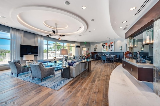 community lobby with visible vents