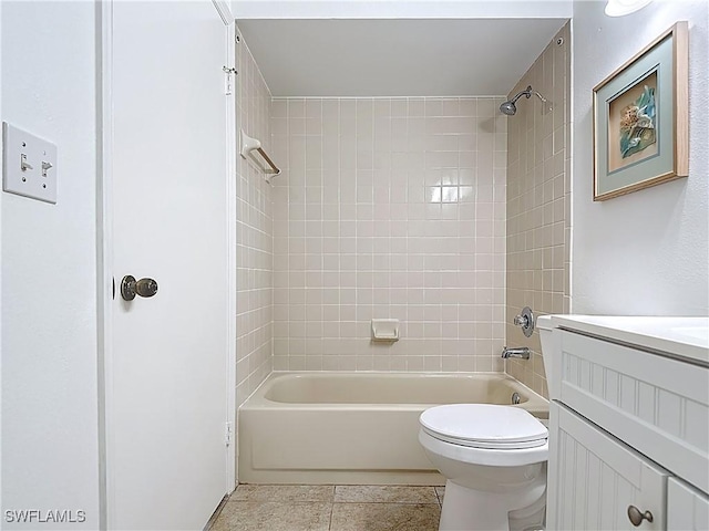 2178 Arbour Walk Cir Unit 2322, Naples, FL 34109 - full bath featuring washtub / shower combination, vanity, toilet, and tile patterned floors