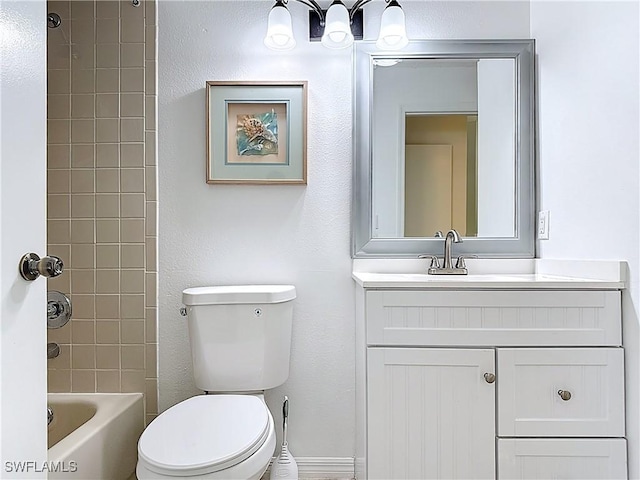 2178 Arbour Walk Cir Unit 2322, Naples, FL 34109 - full bathroom featuring toilet, vanity, and shower / bath combination