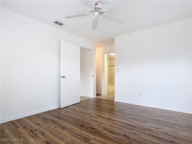 2178 Arbour Walk Cir Unit 2322, Naples, FL 34109 - spare room with wood finished floors, a ceiling fan, and baseboards