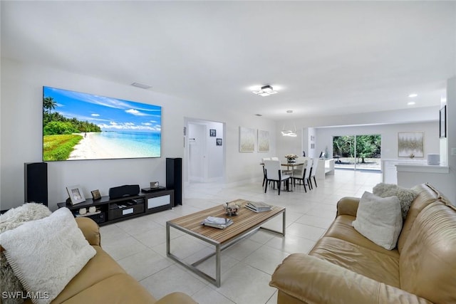 2855 66th St SW, Naples, FL 34105 - living area with light tile patterned flooring