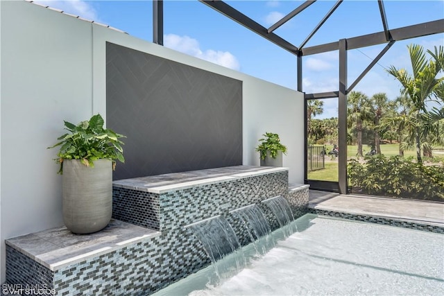 view of sunroom