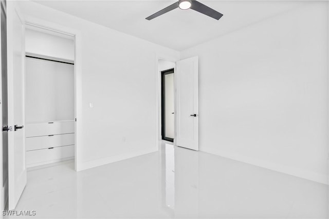 845 SW 15th Ter, Cape Coral, FL 33991 - unfurnished bedroom featuring a ceiling fan