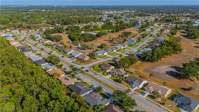 bird's eye view featuring a residential view