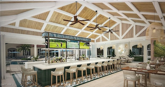 13641 Worthington Way Unit 1612, Bonita Springs, FL 34135 - view of patio with a ceiling fan and a gazebo