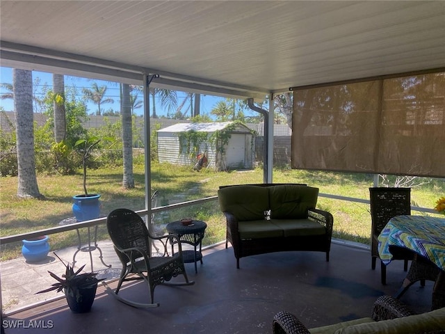sunroom featuring plenty of natural light
