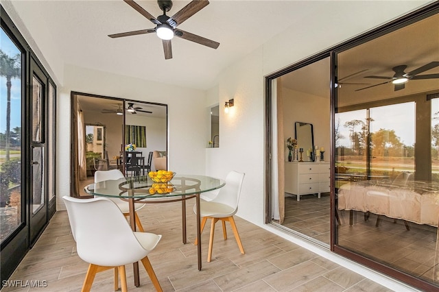 view of sunroom