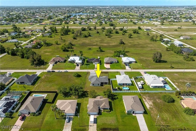 403 NW 17th Ter, Cape Coral, FL 33993 - birds eye view of property featuring a residential view