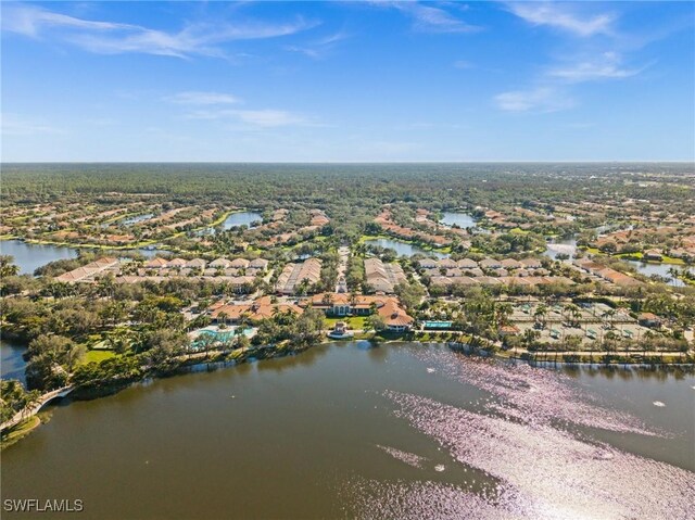3695 Exuma Way, Naples, FL 34119 - bird's eye view with a water view