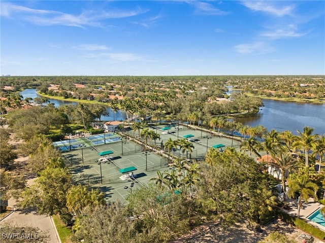 3695 Exuma Way, Naples, FL 34119 - aerial view with a water view