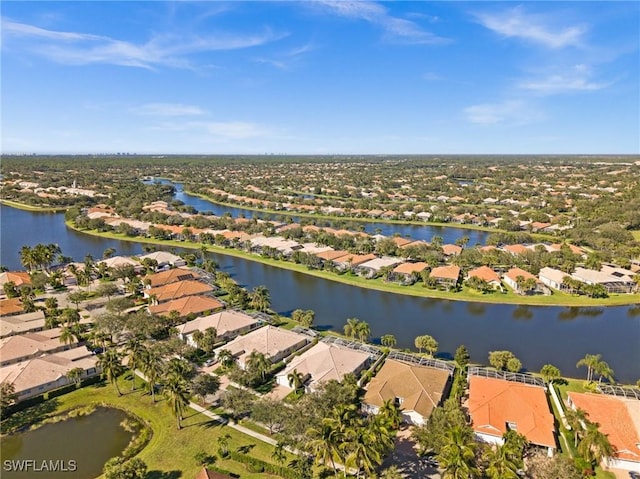 3695 Exuma Way, Naples, FL 34119 - bird's eye view featuring a water view and a residential view