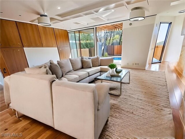 12 Bayview Blvd, Fort Myers Beach, FL 33931 - living area featuring recessed lighting, light wood-style flooring, and visible vents