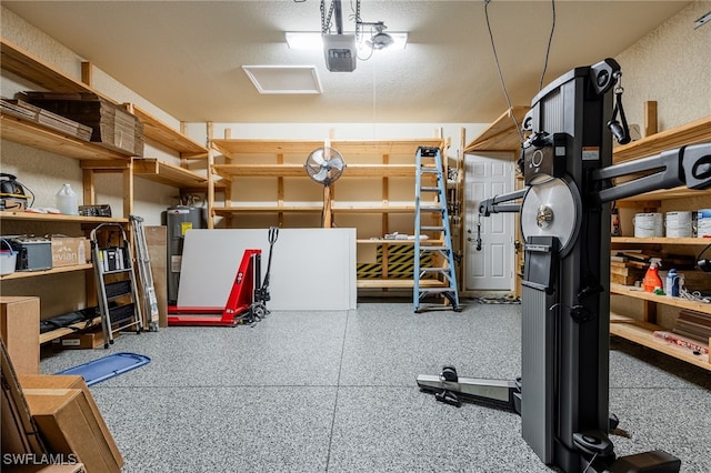 3412 Atlantic Cir, Naples, FL 34119 - workout area featuring water heater