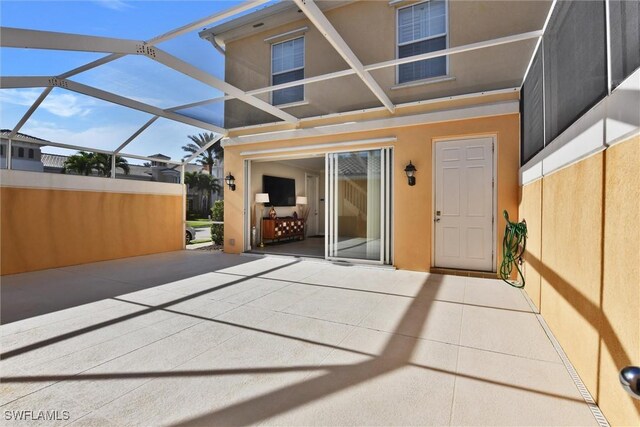 exterior space with a lanai