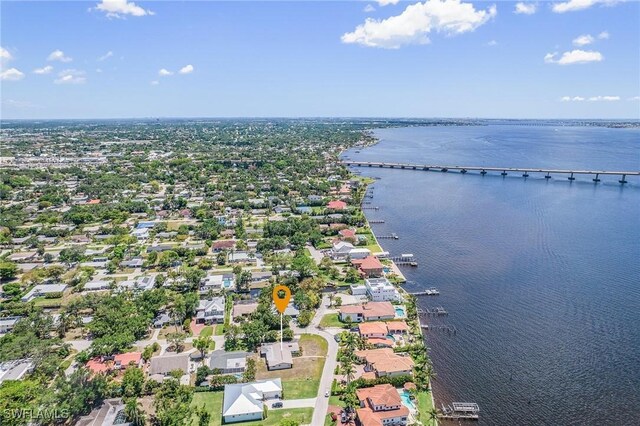 3965 W Riverside Dr, Fort Myers, FL 33901 - aerial view of residential area featuring a large body of water