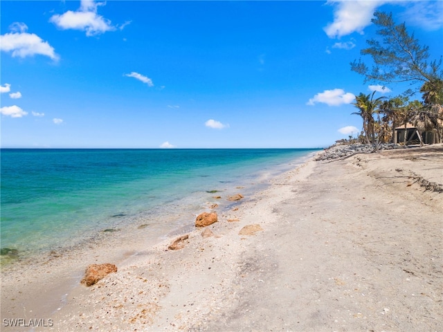 3203 Casey Key Rd, Nokomis, FL 34275 - water view featuring a view of the beach