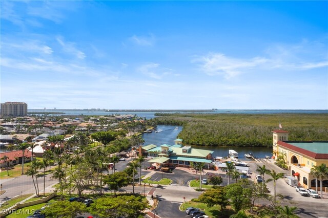 5793 Cape Harbour Dr Unit 1111, Cape Coral, FL 33914 - drone / aerial view featuring a water view